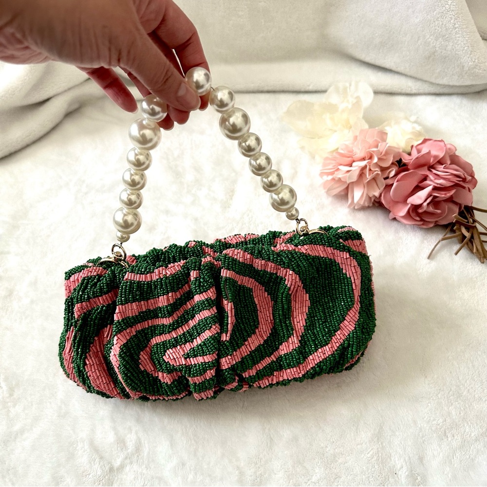 STAUD Beaded Bean Convertible Clutch Bag - Picture 4 of 16